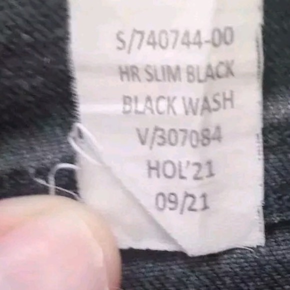 Banana Republic Jeans Women's Size 28/6 Black High Rise Slim Straight‎ Leg Denim - Picture 9 of 16